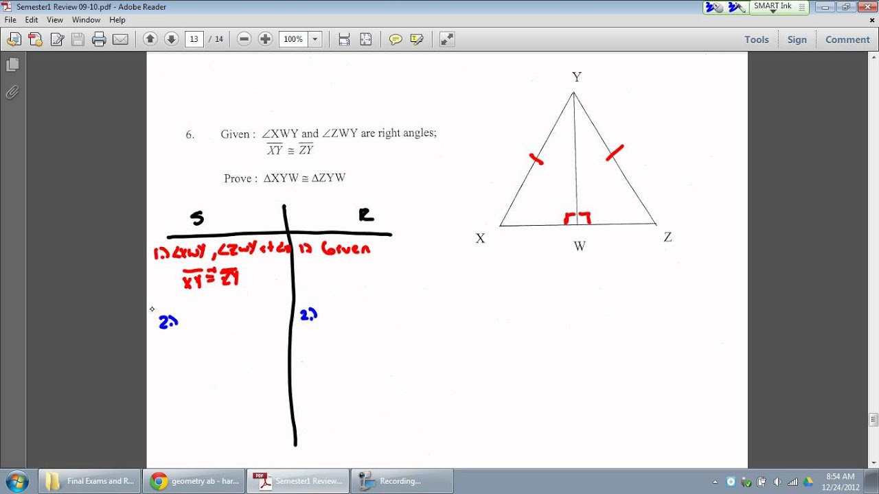 Geometry semester 1 review