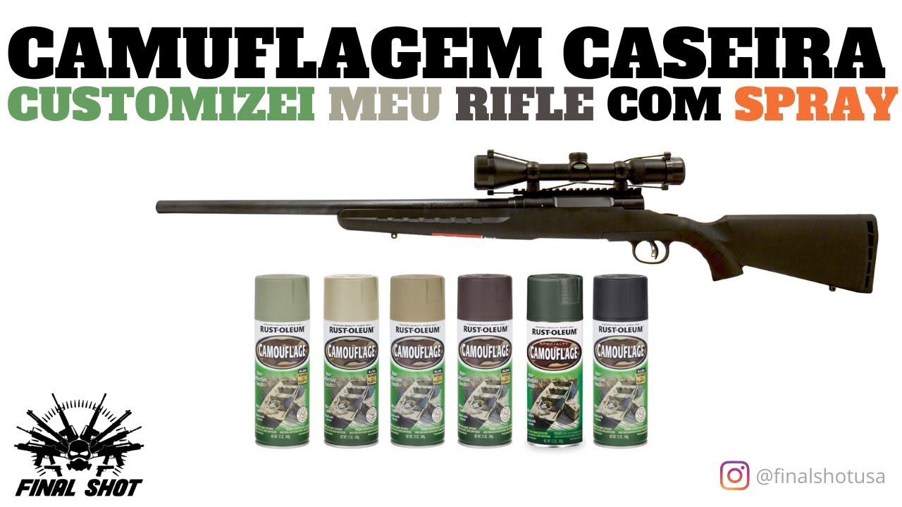 Camuflagem Caseira - Customizando Rifle de Caça