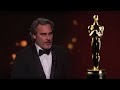 And the Oscar for Best Actor goes to Joaquin Phoenix as ...