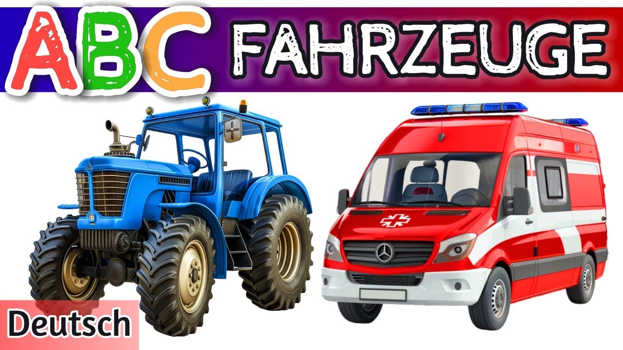 ABC Fahrzeuge für Kinder: 🚗 Lerne das Alphabet mit coolen Fahrzeugen! 🚁🚀