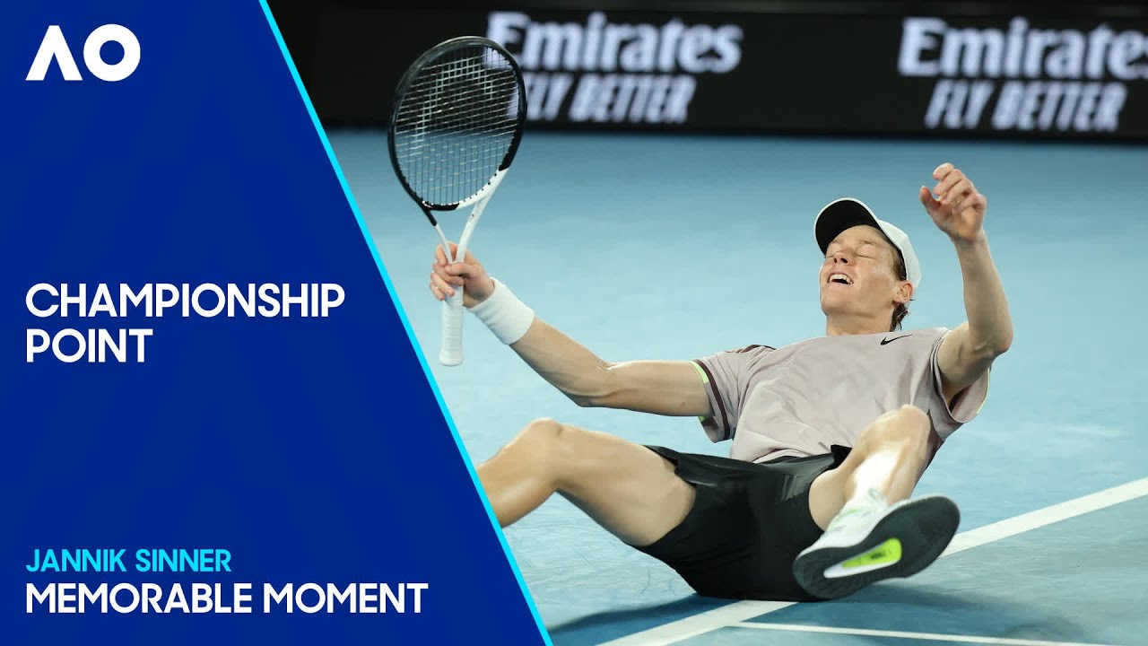 Jannik Sinner Wins HUGE 39-Shot Rally in Men's Singles Final | Australian Open 2024