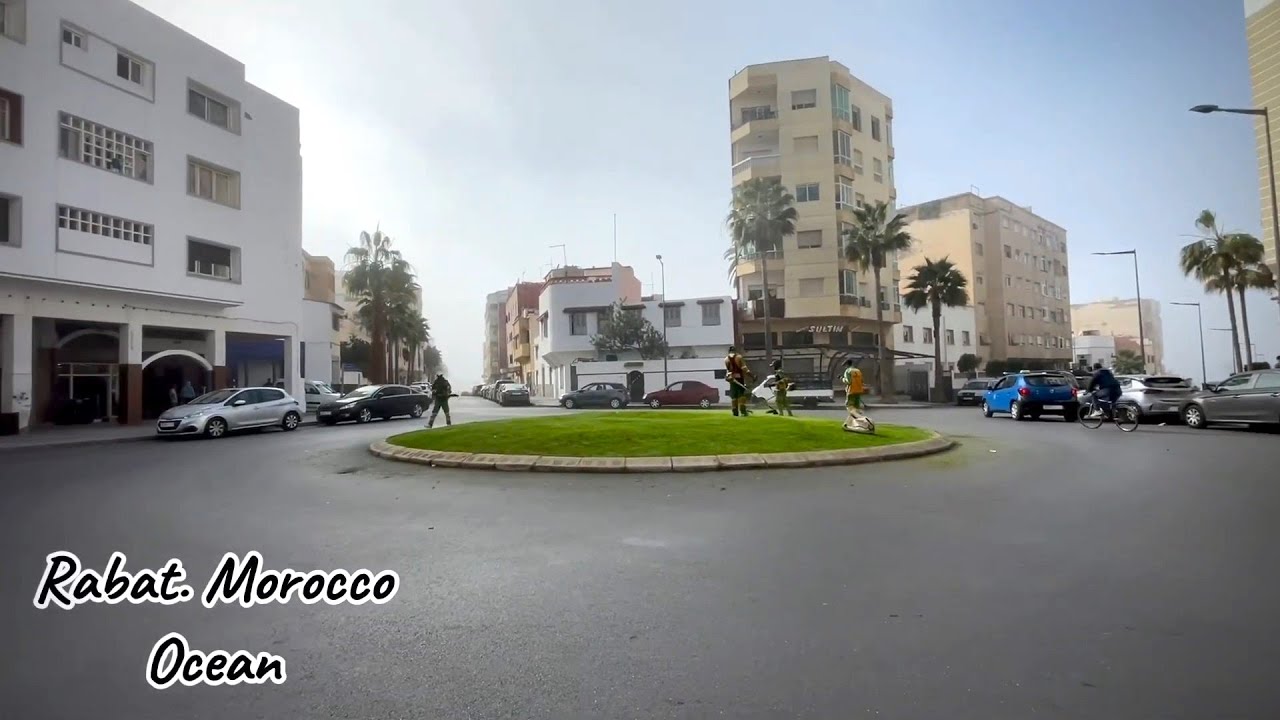 Morocco | Rabat | Ocean breeze | Virtual walk | Scenic Relaxation Film ...
