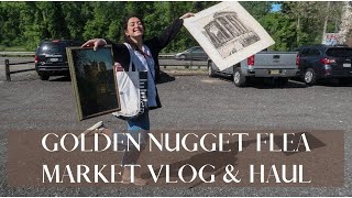 GOLDEN NUGGET FLEA MARKET VLOG & VINTAGE HAUL | Shop with me @ my favorite antique/flea market in NJ