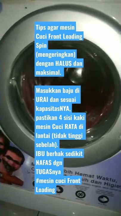 Mesin Cuci Front Loading Mengeringkan dengan halus stabil, #mesincuci otomatis cerdas utk para IBU