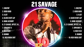 21 Savage Top Hits Popular Songs - Top 10 Song Collection
