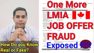 LMIA Fraud  | How to Check LMIA Real or Fake | How Does a Job Offer  Look Like | Exposed ! in Hindi