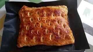 картинка: ЯБЛОЧНЫЙ ПИРОГ ИЗ СЛОЕНОГО ТЕСТА! БЫСТРО И ОЧЕНЬ ВКУСНО