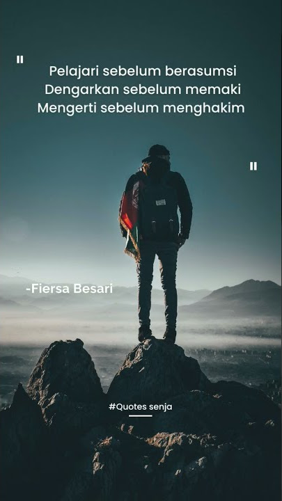 Quotes Fiersa Besari ⁉️ Part 3 #quotes #status  #shorts #shortvideo