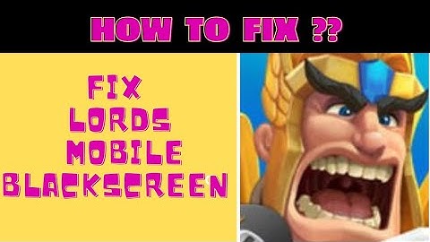 #lordsmobile #fing24 HOW TO FIX BLACKSCREEN PROBLEM IN LORDS MOBILE 🤪📱 | FING 24 😌🆒