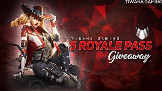 5 ROYAL PASS GIVE AWAY PUBG MOBILE LIVE . SEASON 15   | PAYTM GPAY ON SCREEN