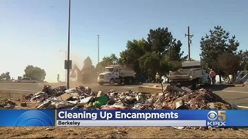 City Of Berkeley Hauls Away Tons Of Debris, Trash From Homeless Encampment Along I-80
