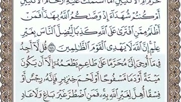 سورة الانعام الصفحة 147 الشيخ محمد صديق المنشاوي