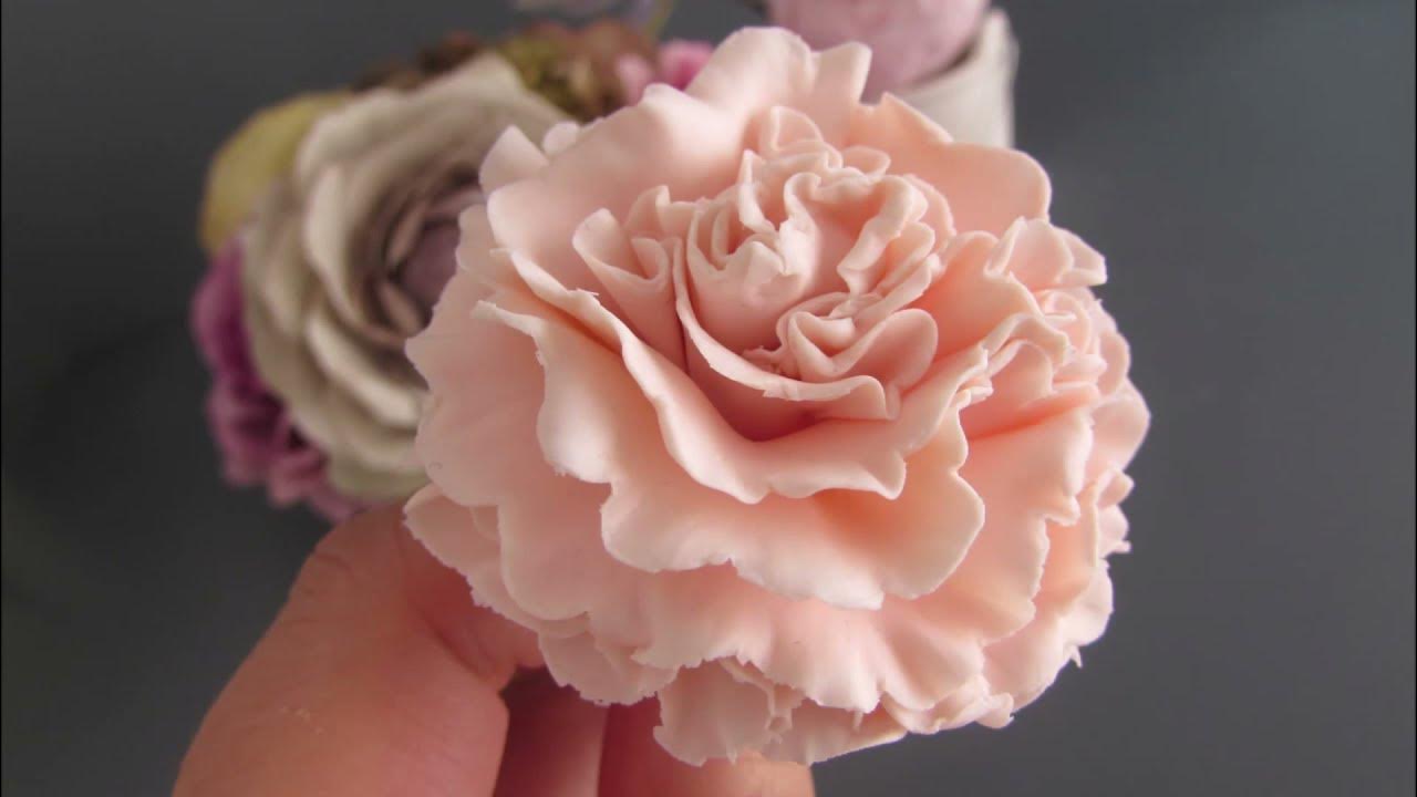 How to Make Fondant Carnations YouTube
