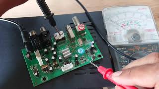 Voltage that must be checked when servicing the K-Vision decoder