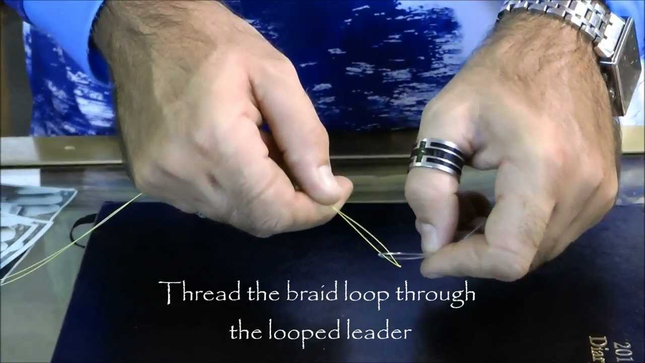 easiest knot to tie braid to fluorocarbon