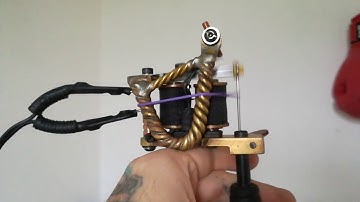 Handmade Tattoo Machine Shader Twisted Brass Frame Bombilate Irons