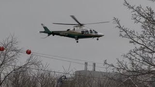 N901LF - LifeFlight of Maine Leonardo AW109SP landing & taking off from CMMC - 18Apr2026