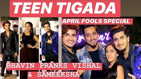 Teen Tigada April Fool’s Special | Bhavin Bhanushali pranks Sameeksha Sud and Vishal Pandey