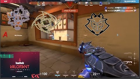 Valorant BLAST Twitch Invitational | G2 Esports vs Ninjas in Pyjamas |Game 2|Upper Bracket Round 1