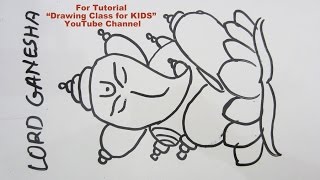 How to Draw- Lord Ganesha Ganpati from Shankh SHELL Step by Step Tutorial for Kids