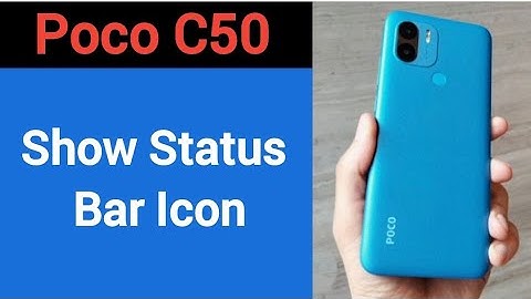How to show status bar icon, Poco C50 me status bar icon Kaise lagaen