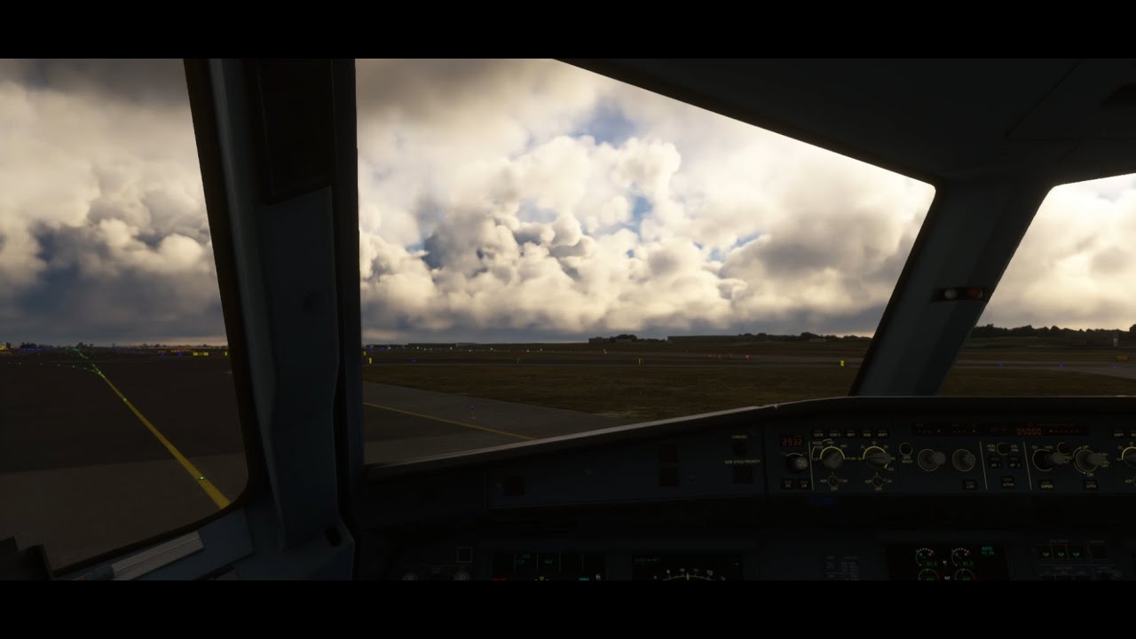 Brussels Airport SAS A320 taking off from the Taxiway!