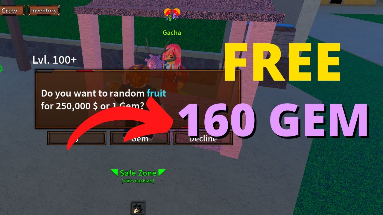 UPDATE! FREE GEM!!! King Legacy ROBLOX YouTube