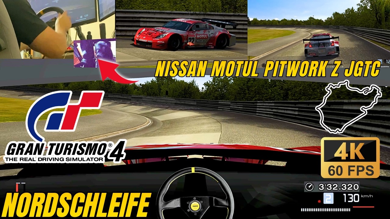 Gran Turismo 4 Cockpit CAM Nissan Motul Pitwork Z '04