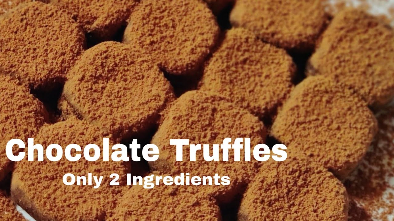 Condensed Milk Chocolate Truffles easy recipe Only 2 Ingredients
