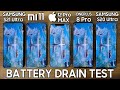 Galaxy S21 Ultra vs Xiaomi Mi 11 / iPhone 12 Pro Max / OnePlus 8 / S20 Ultra - BATTERY DRAIN TEST!