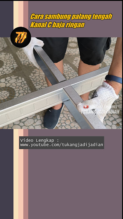 Cara sambung palang tengah kanal c baja ringan