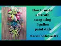 Deco Wreath paint stick,  Spring swag,