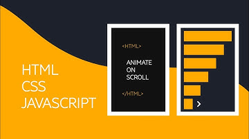Pure JS | Animate on scroll using html | Scroll to Animate