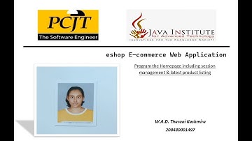 Web Project Task 08 | 1st Year | Java Institute | Tharani Kashmira