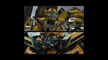 Transformers Dark of The Moon Bumblebee Vs Soundwave Animatic Side By Side