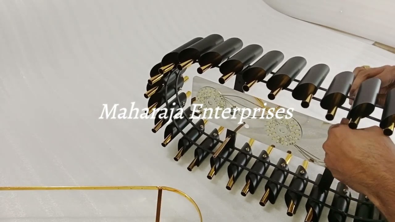 Black mamba Oval 600mm×300mm Installation Black Golden Chandelier 