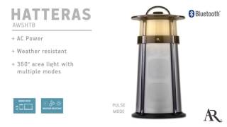 acoustic research hatteras outdoor wireless speaker with multicolor lights