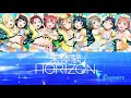 Mitaiken HORIZON / 未体験HORIZON - Aqours (Color Coded, Rom, Kan, Eng)