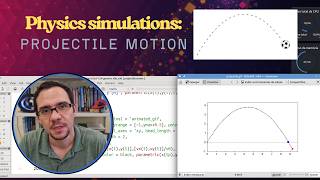 Physics simulations: projectile motion