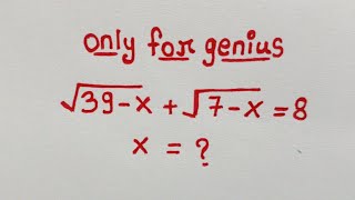 Nice Algebra Square Root Simplification Olympiad Problem || Only For Genius 