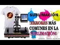 6 errores más comunes en la sublimación (camisetas)