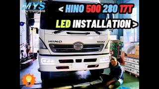 MYS HINO 500 Truck LED Light ~ Installation Process