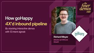 How goHappy 4x'd pipeline by stacking interactive demos + 12 intent signals | The Finer Demos Club