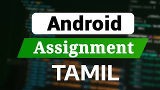 Kotlin Assignment Operators Explained in Tamil | Android Development
