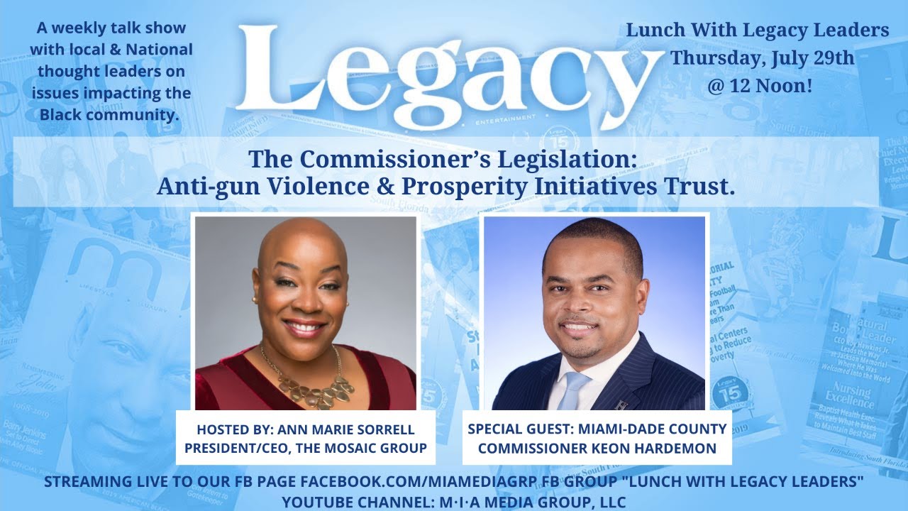 Lunch With Legacy Leaders Keon Hardemon's Anti-gun Violence & Prosperity Initiatives Trust.
