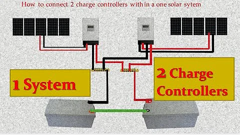 How to install 2 charge controllers | Multiple charge controller install