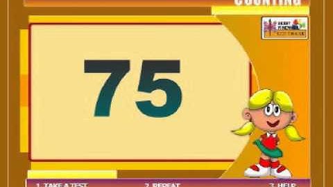 Interactive Maths for Kids - Counting 71 to 80 with Activities and Exercises
