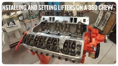 Installing the lifters, pushrods and rocker arms on my Chevy 350