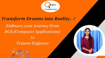 My Placement Journey from BCA(CA) to Trainee Engineer | QSpiders Old Airport Road