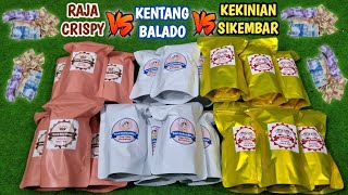 WOW! MANTUL SRUNTUL PISAN! UNBOXING SNACK RAJA CRISPY vs KT BALADO vs KEKINIAN